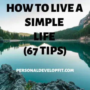 how to live simple 