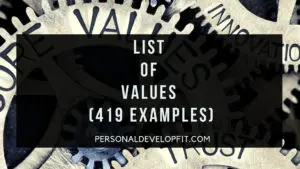 list of values